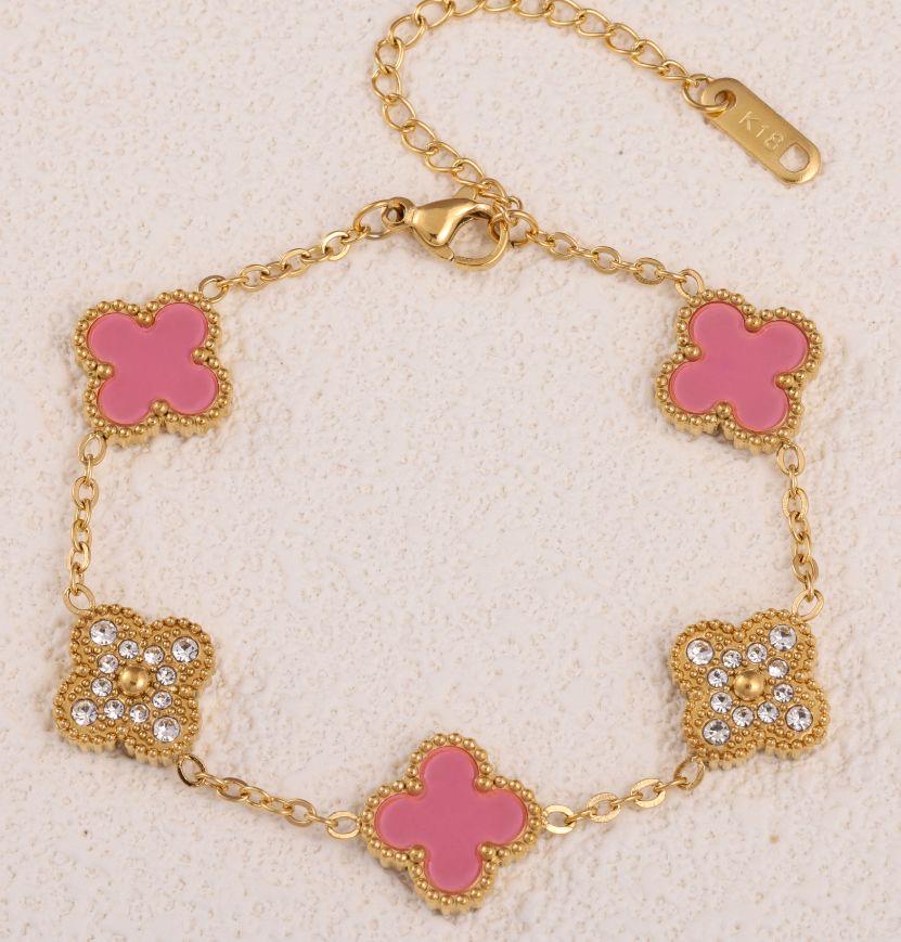 Stainless Steel Clover Bracelet Women – Anti Tarnish Gold & Silver