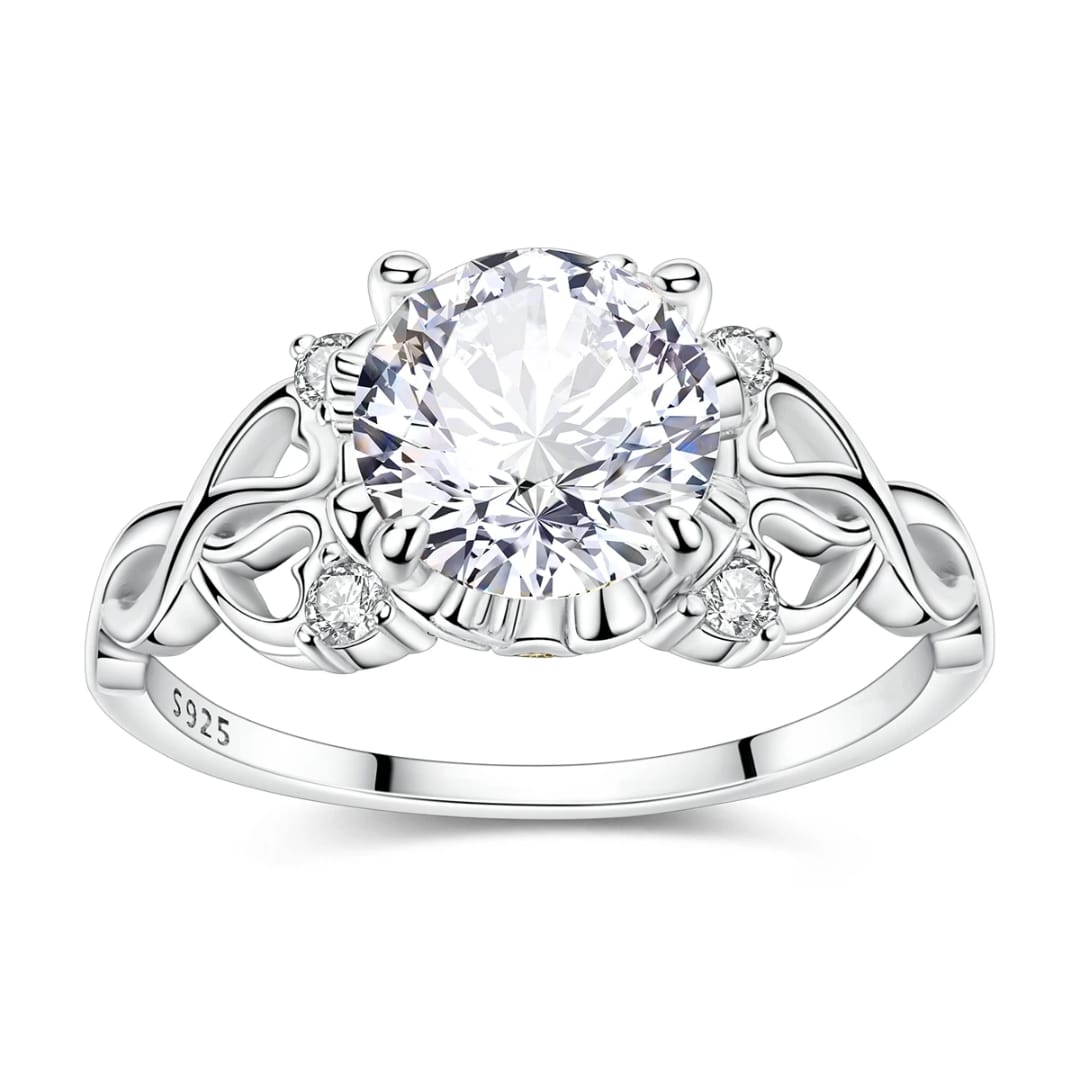 Sterling Silver Zircon Ring