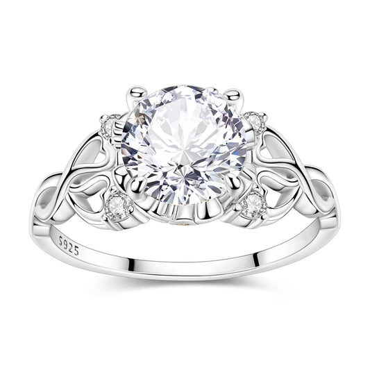 Sterling Silver Zircon Ring