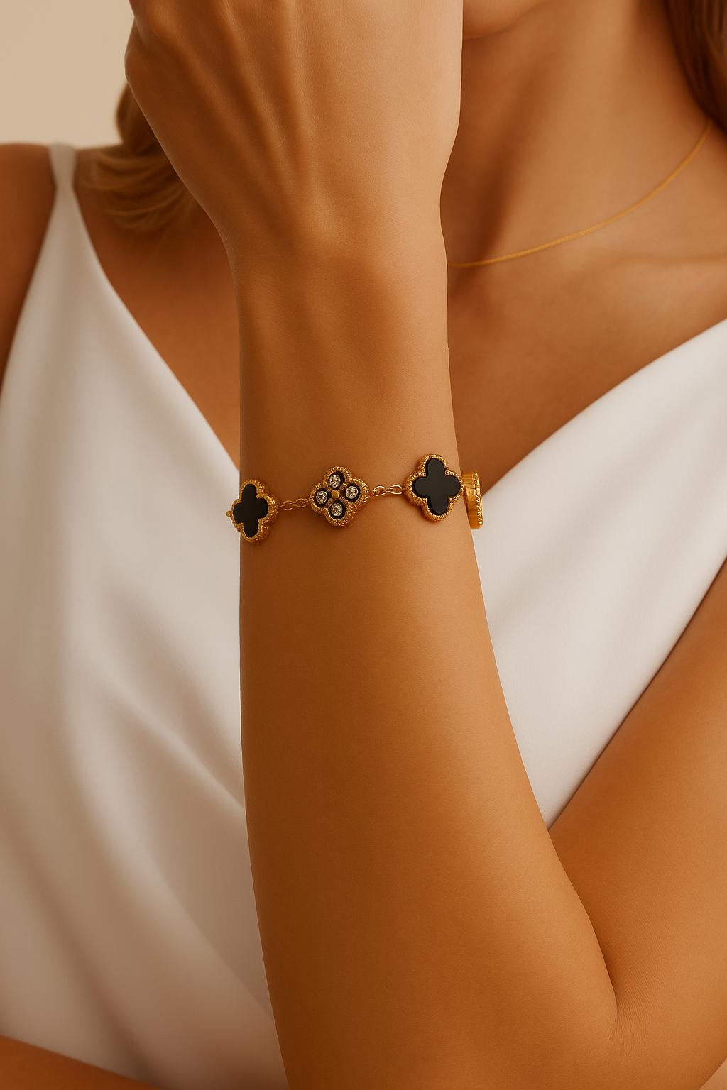 Stainless Steel Clover Bracelet Women – Anti Tarnish Gold & Silver