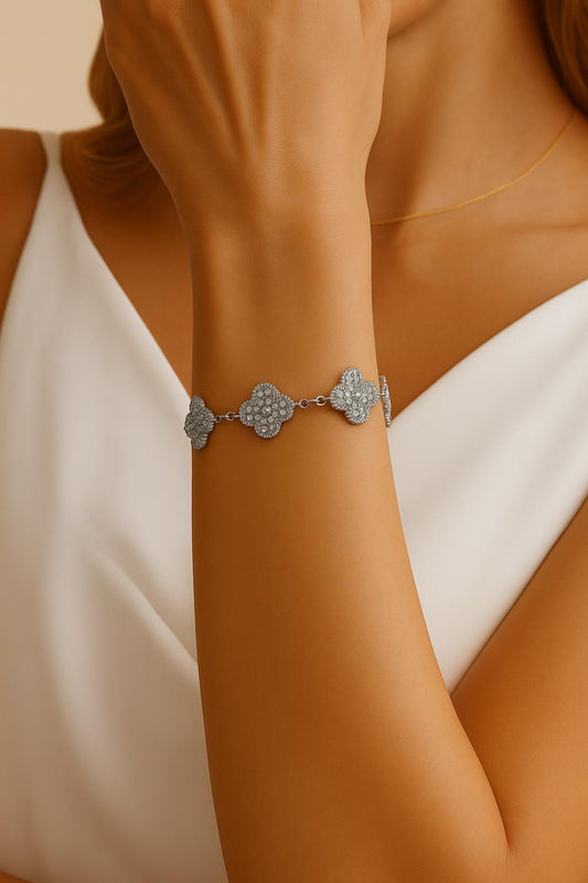 Stainless Steel Clover Bracelet Women – Anti Tarnish Gold & Silver